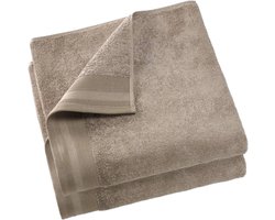 De Witte Lietaer Keuken handdoek Contessa - Set 2 stuks - 60 x 60 cm - Taupe - Katoen