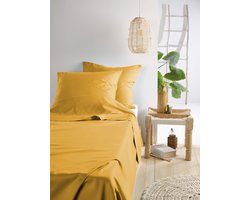 De Witte Lietaer Lakenset Olivia - Eenpersoons - 180 x 280 cm - Geel - Satijnkatoen
