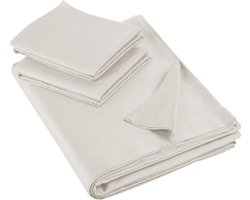 De Witte Lietaer Lakenset Olivia - Tweepersoons - 280 x 280 cm - Beige - Satijnkatoen
