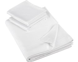 De Witte Lietaer Lakenset Olivia - Tweepersoons - 280 x 280 cm - Wit- Satijnkatoen