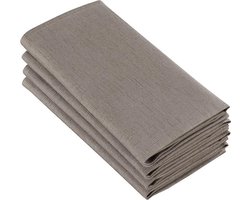 De Witte Lietaer Servetten, Sonora Ash (4 st.) - 50 x 50 cm - 100% Katoen