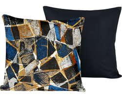 De Witte Lietaer Sierkussensloop Set Valdez Outer Space - 40 x 40 cm - Satijn Katoen
