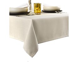 De Witte Lietaer Tafellaken Gibson - Polyester - Ø 190 cm - Beige
