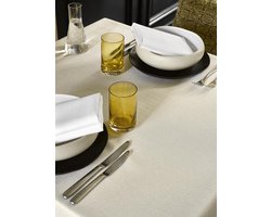 De Witte Lietaer Tafellaken Gibson rond 170 beige