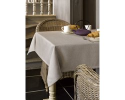 De Witte Lietaer Tafellaken Rond, Gibson Taupe - Ø 210 cm - 100% Polyester