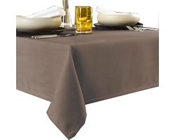 De Witte Lietaer Tafellaken Rond, Walnoot - Ø 190 cm - 100% Polyester