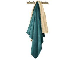 De Witte Lietaer Teddy Fleece Plaid Laya - Petrol - L - 150 x 200 cm - Polyester