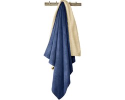 De Witte Lietaer Teddy Fleece Plaid Laya - Royal Blue - L - 150 x 200 cm - Polyester