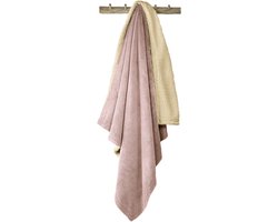 De Witte Lietaer Teddy Fleece Plaid Laya - Vieux Rose - L - 150 x 200 cm - Polyester