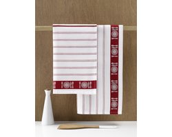 De Witte Lietaer Theedoek, BML - 3 stuks - 65 x 65 cm - Katoen