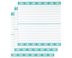 De Witte Lietaer Theedoek BML, Aqua - 3 stuks - 65 x 65 cm - Katoen