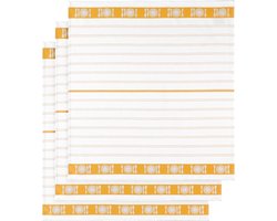 De Witte Lietaer Theedoek BML Geel, 3 stuks - 65 x 65 cm - Katoen