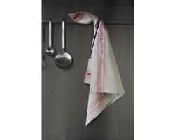 De Witte Lietaer Theedoek Dish, Rood - 2 stuks - 65 x 70 cm - Katoen/Linnen