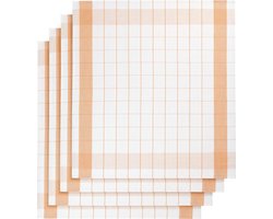 De Witte Lietaer Theedoek Mixte, Oranje - 2 stuks - 65 x 65 cm - Katoen/Linnen