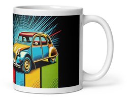 De2pktjes - Pop-Art Citroën 2cv mok - 300ml