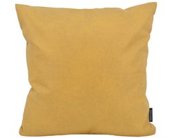 Dean Geel Kussenhoes | Binnen / Buiten Collectie | 45 x 45 cm | PU Leder / Waterafstotend