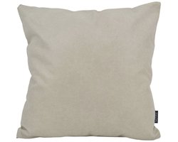 Dean Lichtgrijs Kussenhoes | Binnen / Buiten Collectie | 45 x 45 cm | PU Leder / Waterafstotend