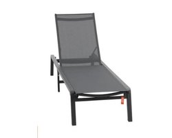 Deboer10.NL - Ligbed - Zonnebed - Ligbedden tuinmeubelen - Ligbedden tuin - Ligbedden aluminium - 5 verstelbare posities - Opvouwbaar - 1 stuks - Bruin