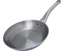 DeBuyer Mineral B Pro Koekenpan - 24cm - Plaatstaal - PFAS-vrij - RVS handgreep