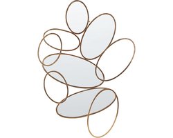 DECIZE - Wandspiegel - Goud - 113 x 77 cm - Metaal