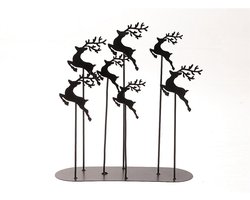 Deco Hummy herten 28x10x30cm zwart