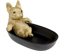 Deco Serveer- of Juwelenschaal badende buldog 20 cm - Kare Design