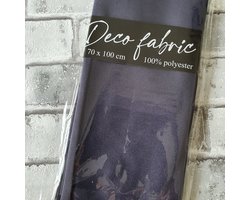 Deco Stof, 100% Polyester, quilten, patchwork, embroidery, 70 x 100 cm, Effen donker blauw