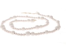 Deco woonketting hout L165cm wit