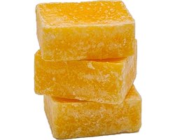 Deco4yourhome® - 3x Amberblokje - Orange - Sinaasappel - 3 Stuks - Amber - Blokje - Geurblokjes