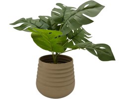 Deco4yourhome® - Bloempot - Plantenpot - 13cm - Creme - Beige