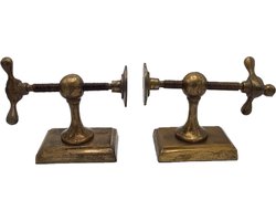 Deco4yourhome® - Boekensteun - Machine - Goud - Gold - Antique Brass Shiny