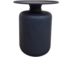 Deco4yourhome® - Salontafel - Bijzettafel - Blauw - Blue - Indigo - Rond - 42x42x52cm