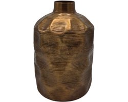 Deco4yourhome® - Vaas - Meril - Goud - Metaal - Bloemen