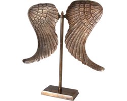 Deco4yourhome® - Vleugels op Standaard - Wings - Goud - Decoratie - Raamdecoratie
