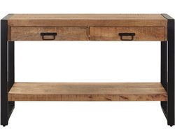 Deco4yourhome® - Wandtafel - Mangohout - Metaal - 120cm - Joan