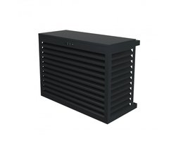 DECOCLIM - Airco omkasting cover buitenunit (H68 x W90 x D45-60) - ombouw - Aluminium - Antraciet (RAL7016) - Small