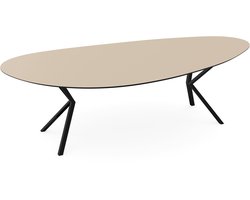 Decor eettafel beige - Kiezel Type A - VV onderstel