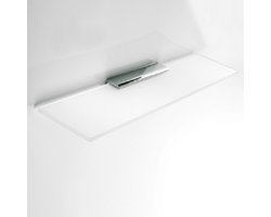 Decor Walther glastablet TUBE 60x12,70x2cm mat glas+chroom kompleet