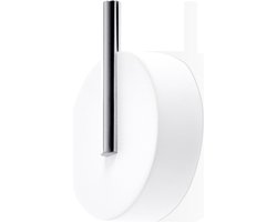 Decor Walther Handdoekhaak Stone ø 5 cm - wit/chroom