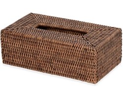 Decor Walther Tissue Box Basket - donker rattan