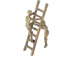 Decoratie beeld ladder goud - gold - stairs - ornamenten