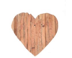 Decoratie hart, Houten hart, Decoratie, hart