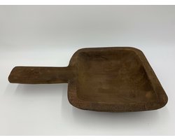 Decoratie houten schep / plateau schaal met handvat bruin 37,5 x 23 cm | 655993 | Home Sweet Home | Stoer & Sober Woonstijl