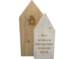 Decoratie huizen - handgemaakt - Thuis is: cadeau - Nieuw Huis - vrienden - mama - housewarming