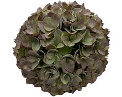 Decoratie kunstbol Hortensia Ø 30 cm groen | 807871 | Home Sweet Home | Stoer & Sober Woonstijl