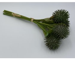 Decoratie kunsttak toefje distelbolletjes 30 cm groen | 758528 | Home Sweet Home | Stoer & Sober Woonstijl