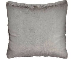 Decoratie Kussen Grijs Synthetisch Leer (60 x 18 x 60 cm)