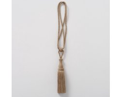 Decoratie Kwast - Ibiza - Taupe - Hanger - Jute - Sfeervol - 68cm - Ø4.5cm - Hand gemaakt.
