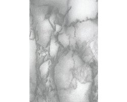 Decoratie plakfolie meubelfolie grijs marmer carrara 45 cm x 2 meter zelfklevend - Decoratiefolie - Plakplastic - Raamfolie