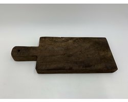 Decoratie plateau dienblad hout met handvat bruin 30 x 12 cm plank | 655991 | Home Sweet Home | Stoer & Sober Woonstijl